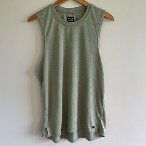 Prana Men's Natural Flow Tank Green Size Small